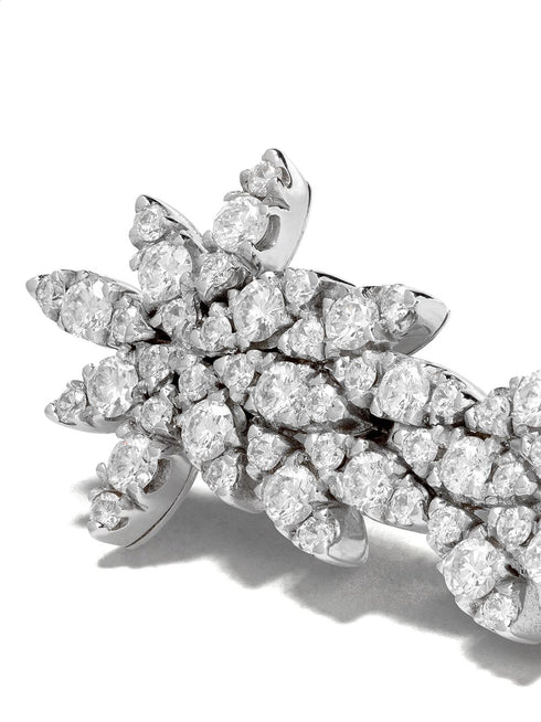 18kt white gold Ghirlanda diamond earrings